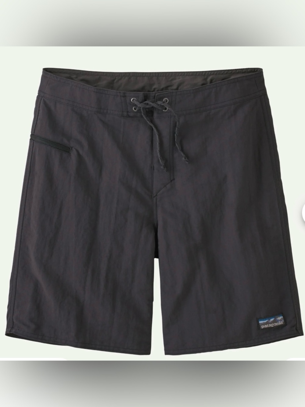 Patagonia Mens Wavefarer Board Shorts 34 Black 9.5’ Inseam Drawstring Swim Trunk